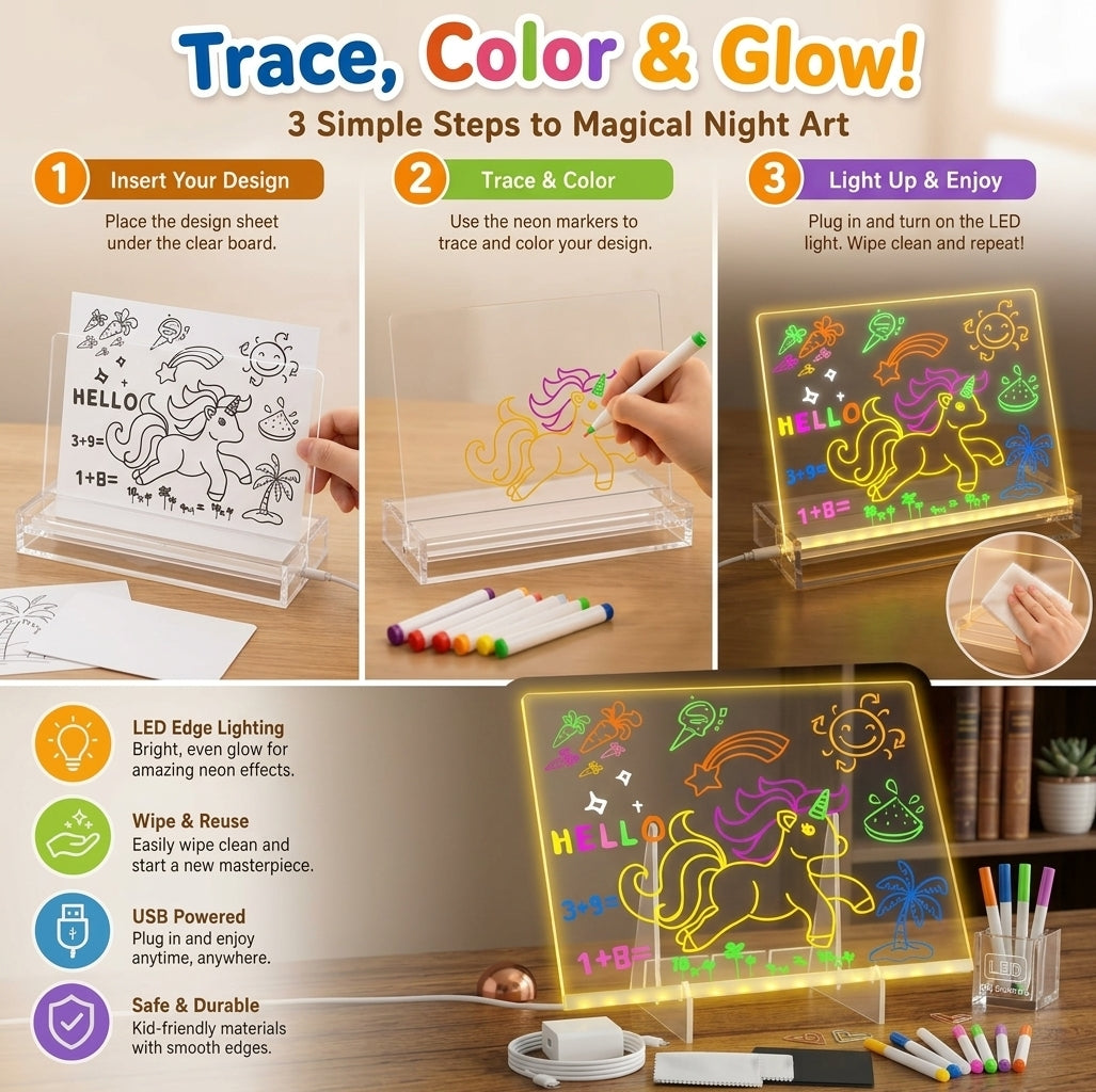 LumiBoard™ – LED Magic Drawing Board